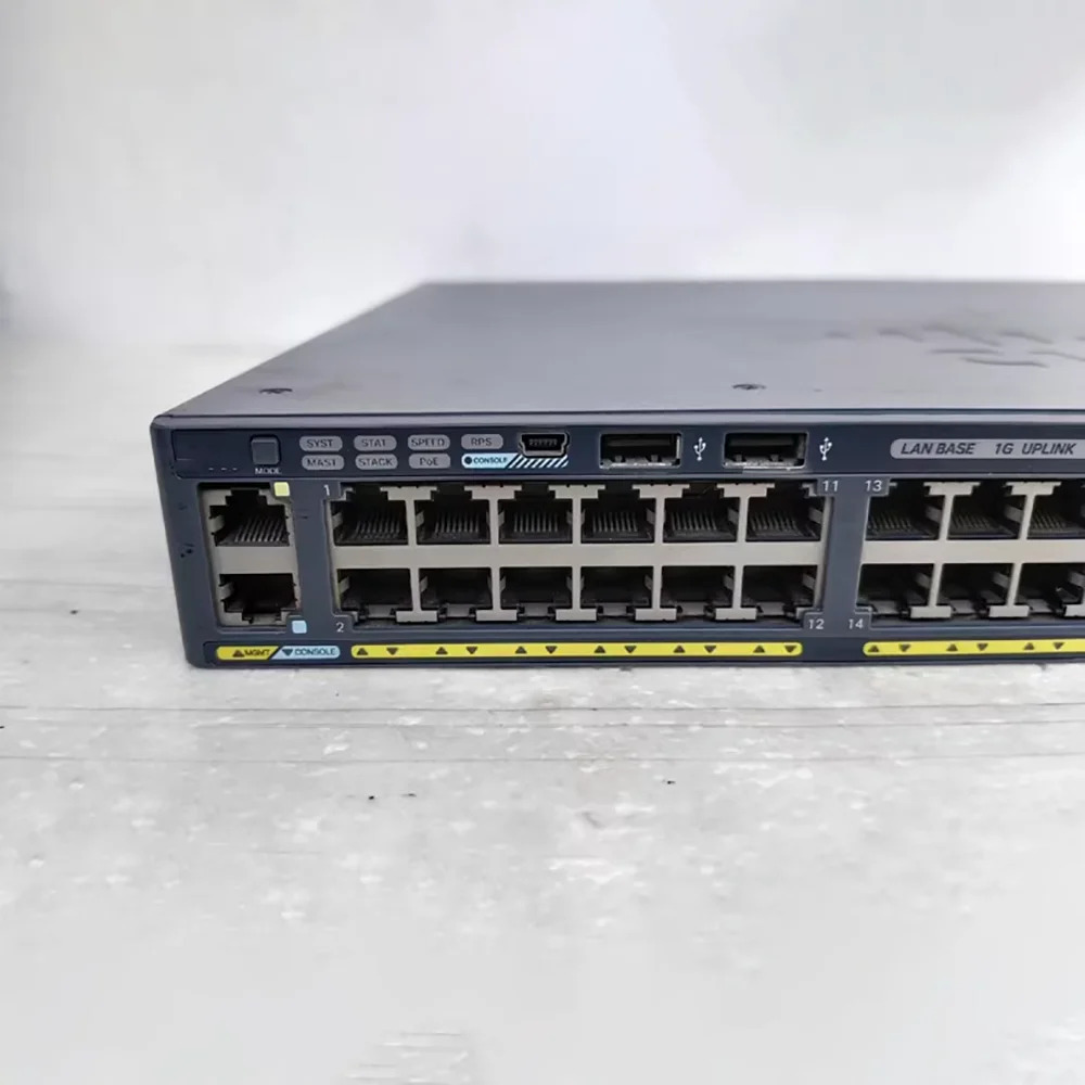CISCO WS-C2960X-48LPS-L 48 포트 기가비트 POE 전원공급장치 네트워크 스위치용