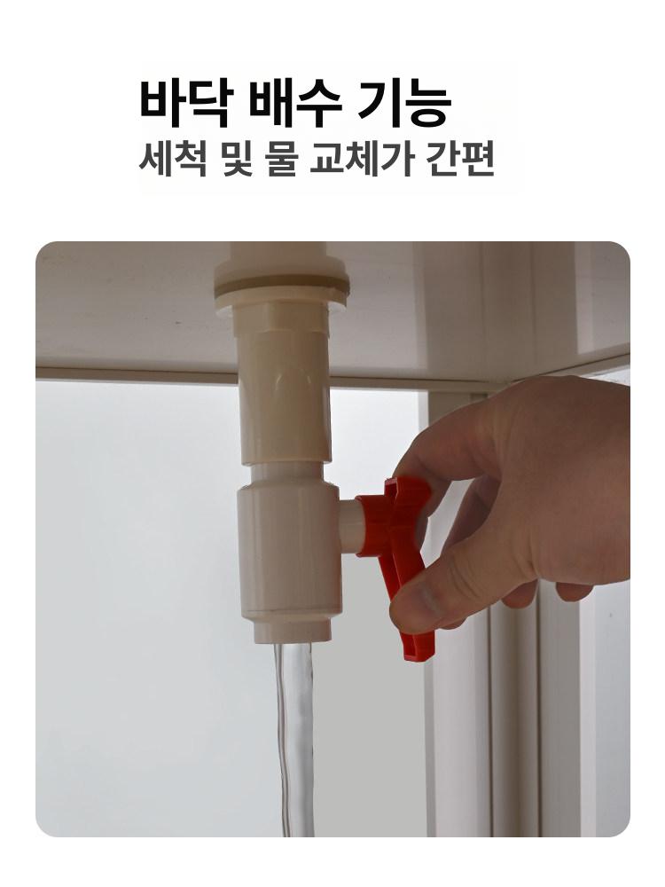 거북이어항 대형 반수생 물고기 수조 연못 생태 파충류 100cm - 상세 이미지 3