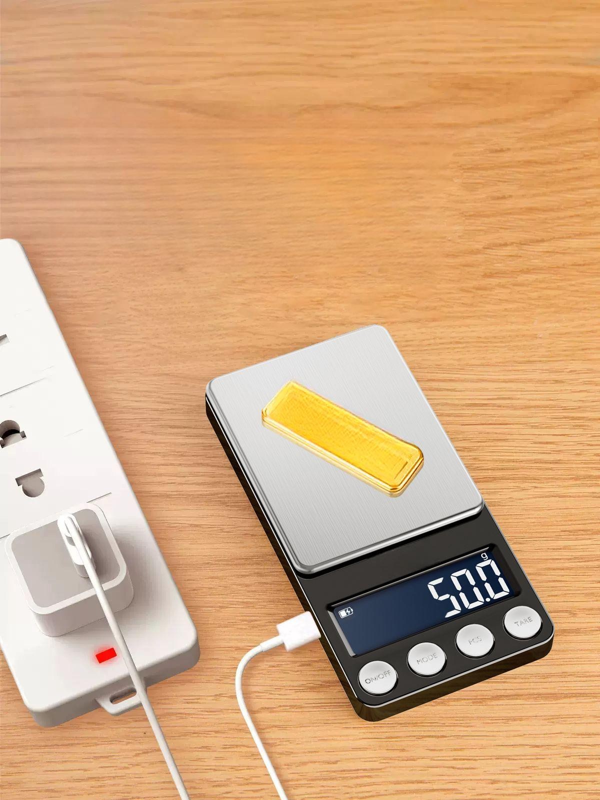보석 mg 저울 그램 정밀 연구용 약국 쥬얼리 계량기 배터리 100g 0.01g 교정 무게 - 상품 이미지