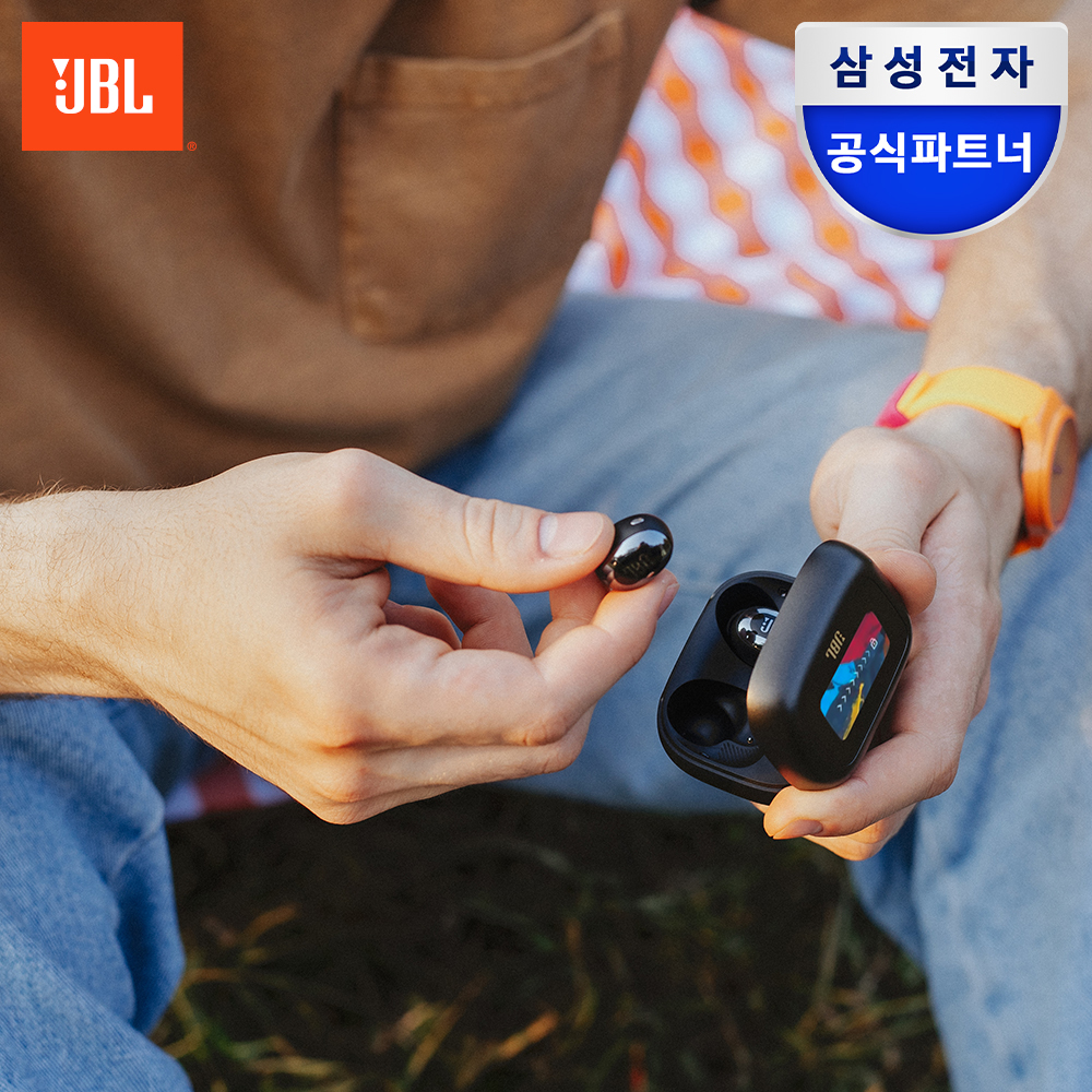 삼성전자 JBL LIVE BUDS3 블루투스 무선 이어폰 디스플레이케이스 블랙 제품 이미지