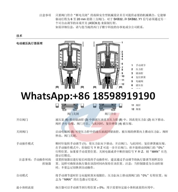 오리지널 SKD62 SKC62 SKB60 SKB62 SKC60 전기 유압식 액추에이터밸브