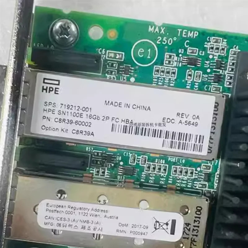 광섬유 카드오리지널 LPE16002B hp호환E C8R39A 719212-001 C8R39-60002 16A