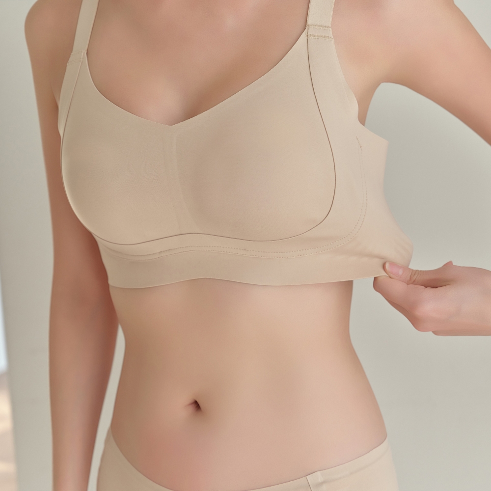 처진 가슴작아보이는 브라 큰컵 미니마이저 브라 작이지는 노패드 보정 속옷 - 상세 이미지 3