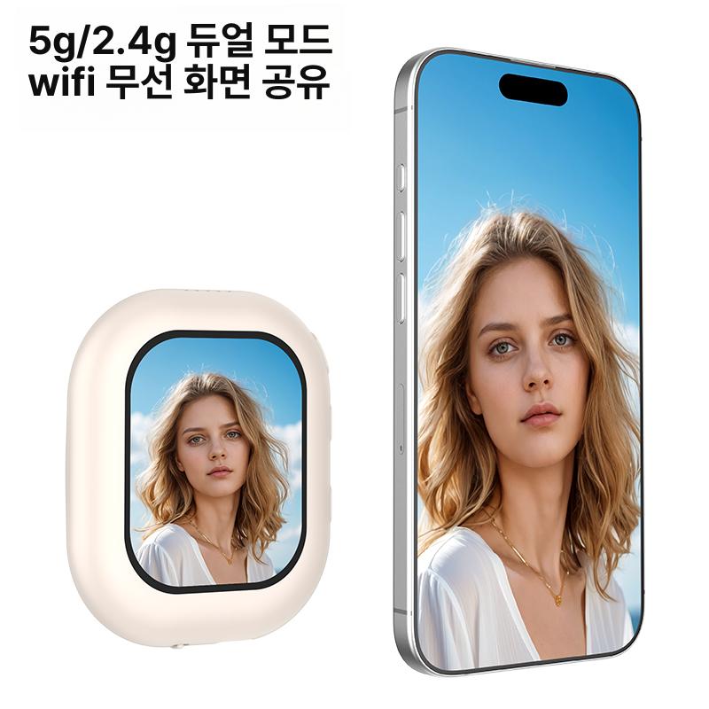 셀카 모니터 라이브 스트리밍용 뷰파인더 대용 후면 보조 t3 화이트 2인치 5 - 상세 이미지 5