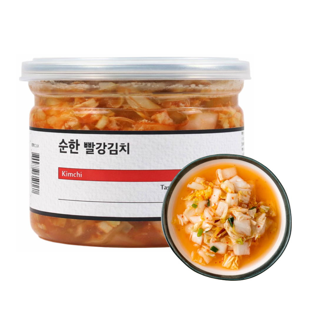 돌 아기김치 아이 어린이 유아식 반찬 빨강김치 - 상품 이미지