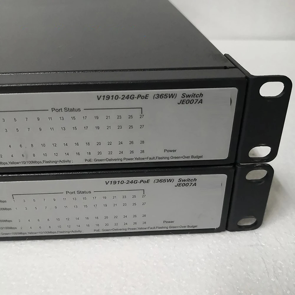 H-P V1910-24G-POE365W JE007A 24포트 풀 기가비트 POE 전원 공급 스위치1개