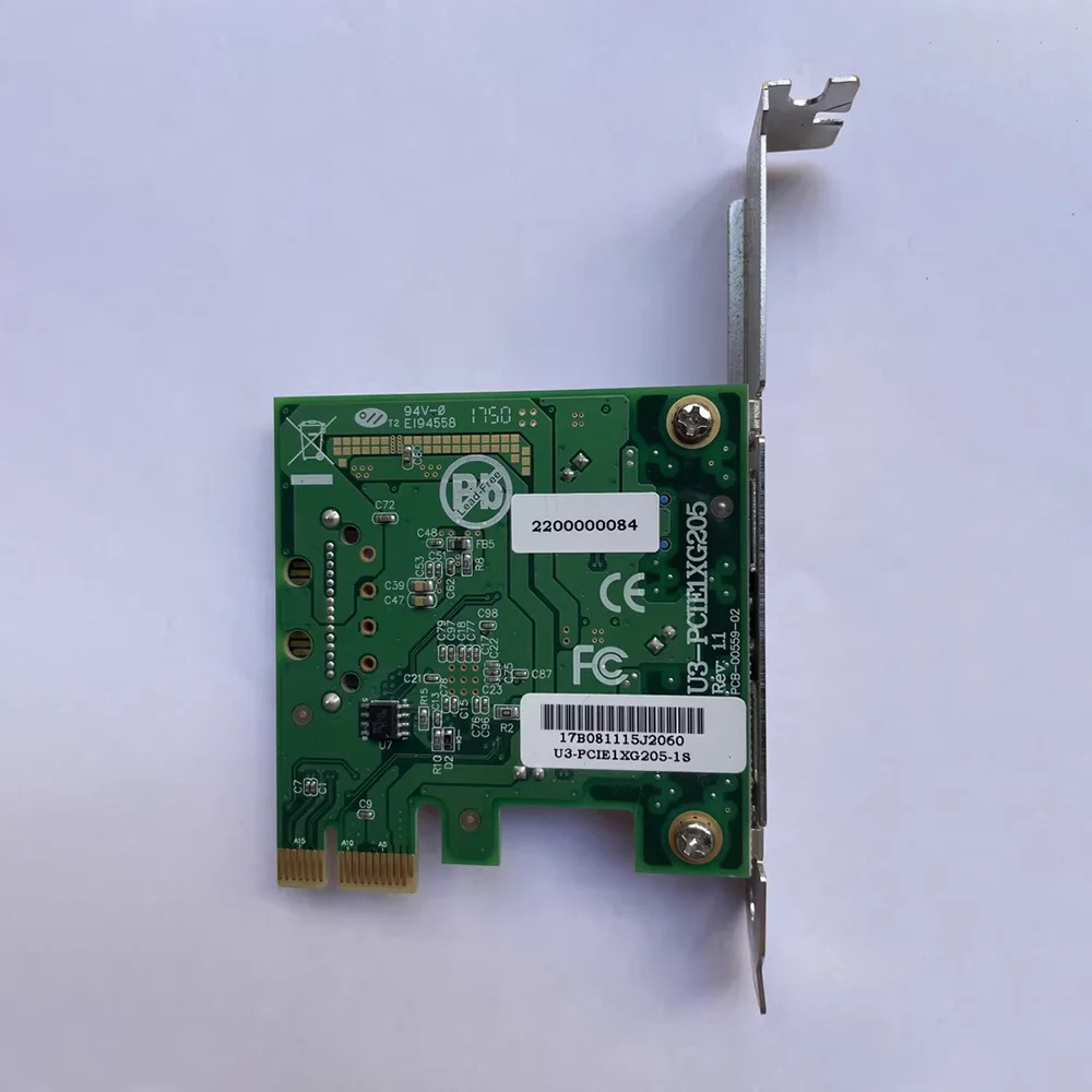 2채널 산업카메라 이미지카드 U3-PCIE1XG205 Rev1.1