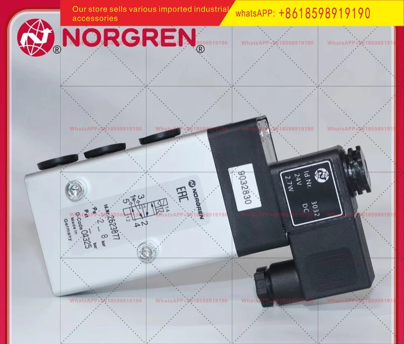 NORGREN 262307 2623000 2623079 솔레노이드 밸브 플레이트 장착형 공압 방향 제어