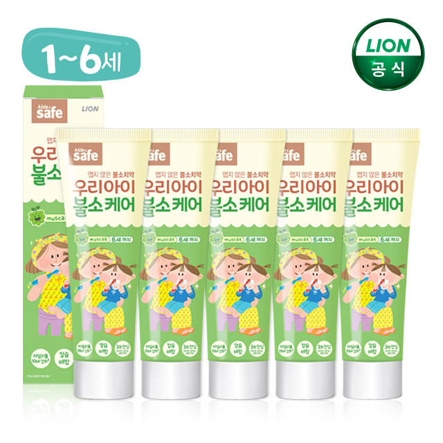 키즈세이프 우리아이 불소케어 치약 60g 5개 - 상품 이미지