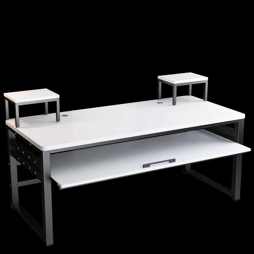 미디테이블 편곡 뮤지션 컴퓨터 건반 홈레코딩 콘솔 140x60x83cm 블랙 프레임+블랙 상판 - 상세 이미지 3