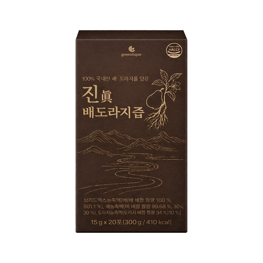 그리닉 진 배도라지 물에타지않는 원액 스틱 - 상품 이미지