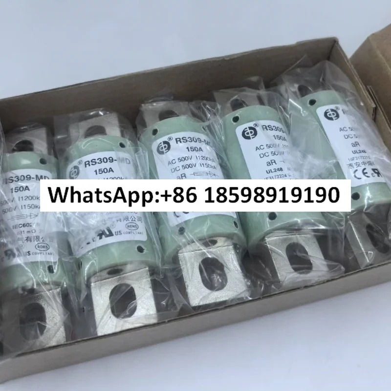 전기 퓨즈 RS309 MD 100 150A 고전압 녹색 튜브 DC 신에너지 500V