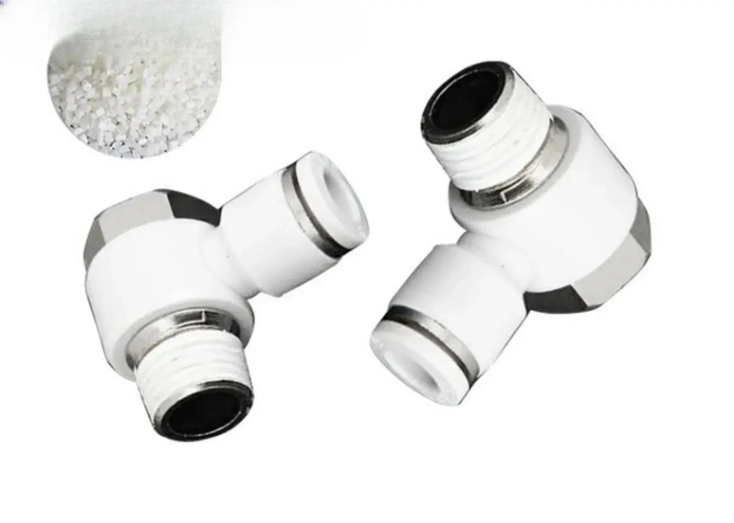 10Pcs 공압 푸시피팅 실린더 튜브 피팅 PH4-M5 6-01 8-02 육각 나사 엘보