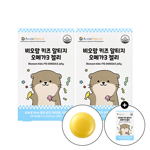 비오맘 키즈 어린이 아기 알티지 오메가3 젤리 30구미, 3개 - 상품 이미지