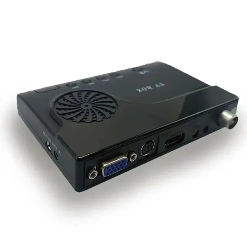 /RF - /VGA 셋톱박스 변환기 모니터로 TV 케이블 아날로그 신호를 원격 제어 경적으로 시청 가능