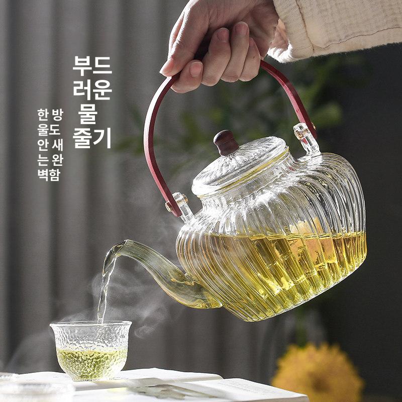 유리 손잡이 하이라이트용 소형 주전자 엔틱풍 물끓이는 링보 요정 + 고양이 눈 스마트 세라믹 스토브 - 상세 이미지 4