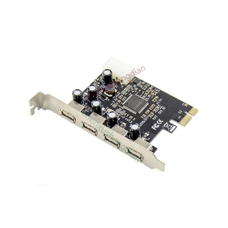 PCIE PCI-E-4 포트 USB 2.0 확장 카드 드라이브 프리 BIOS MCS9900 칩 사가능