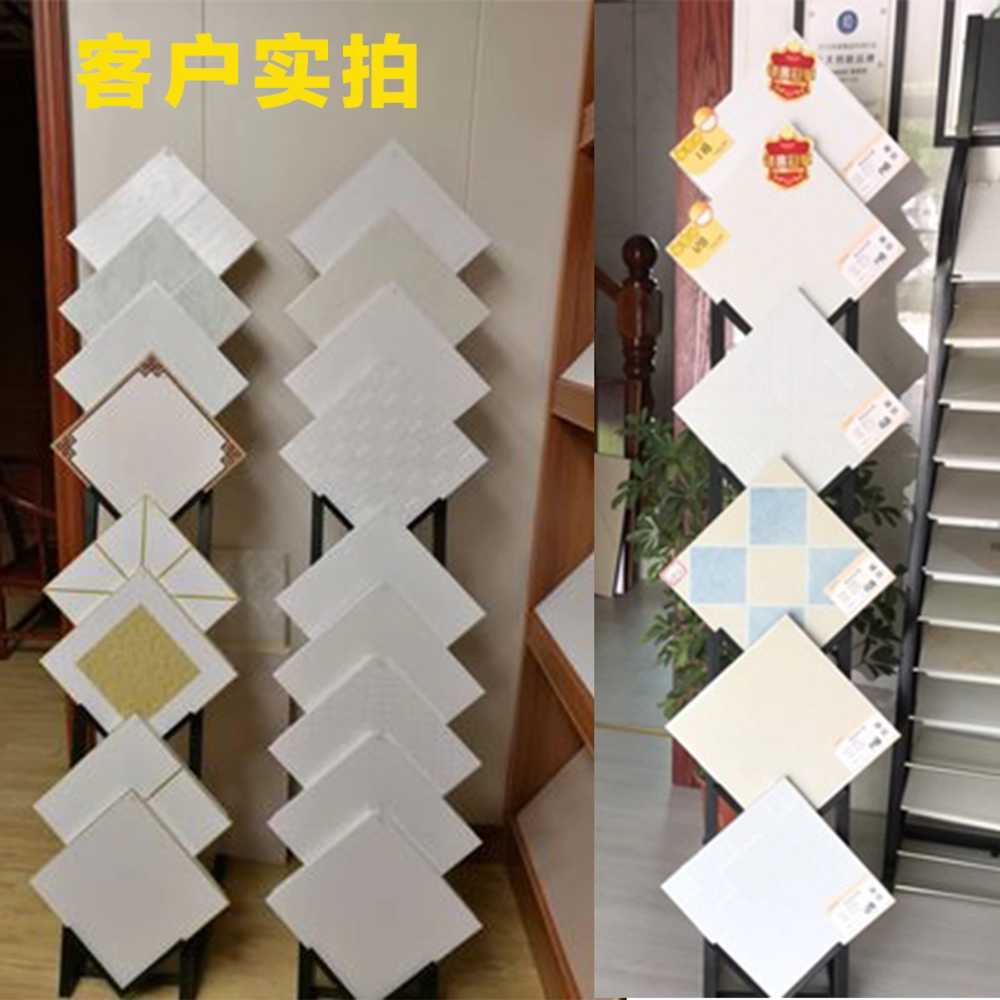 타일 거치대 철제 선반 스탠드 진열대 업소 매장용 300x600cm 12개 로고 포함 - 상세 이미지 3
