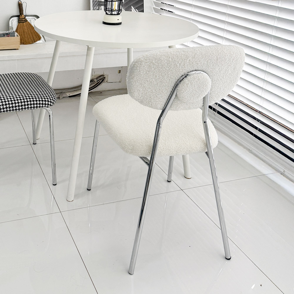 버트너 식탁의자 패브릭 인테리어 미드센츄리 카페체어 부클