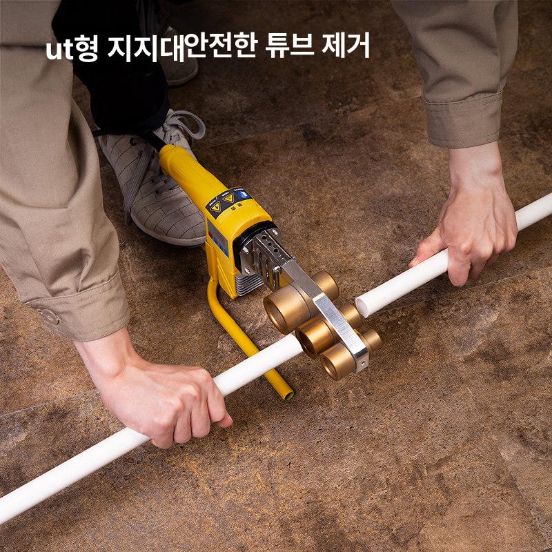 파이프 PE융착기 배관 연결기계 핫멜터 도킹 연결기 900W 열 용해기 6헤드 - 상세 이미지 4