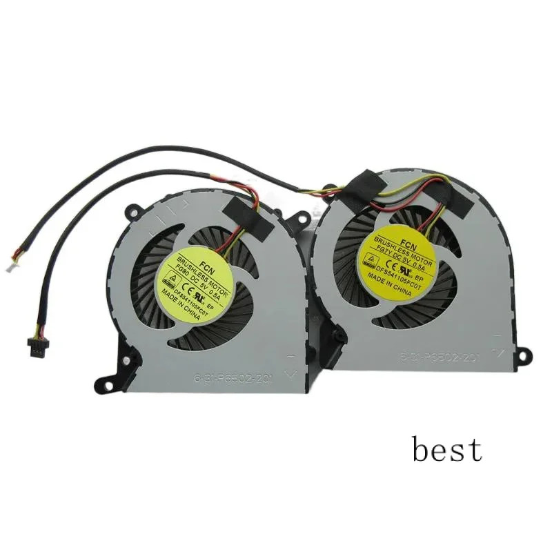 FCN 브러시리스 모터노트북 GPU 냉각팬 FG80 FG7Y DFS541105FC0T DC 5V 0.5A 6-31-P6502-201 3핀 신
