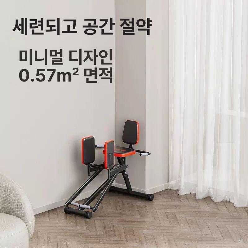 힙어브덕션 기구 접이식 힙쓰러스트머신 허벅지 운동 힙업 화이트 등받이 있음 이미지 6