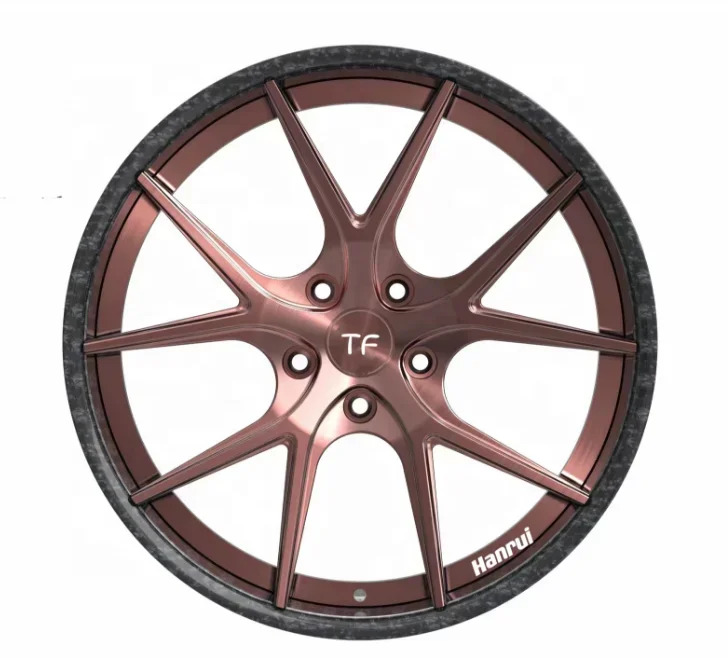 T-6061 8Jx19인치 로즈 골드 2피스 휠 자동차 림 E300 E200 E350 시리즈단조