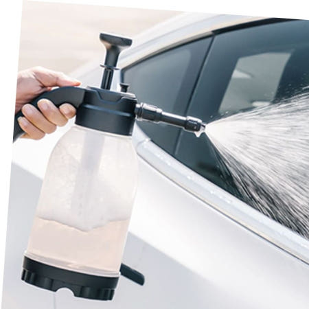 투명 스노우 폼건 분무기 폼 분사기 세차 압축 노즐 2종 세트 버블 화분 수동 거품 분무 미스트 차량용