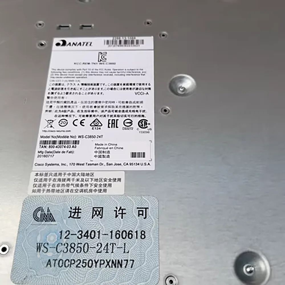 CISCO WS-C3850-24T-L 24포트 SFP기가비트 10G 광포트 스위치용