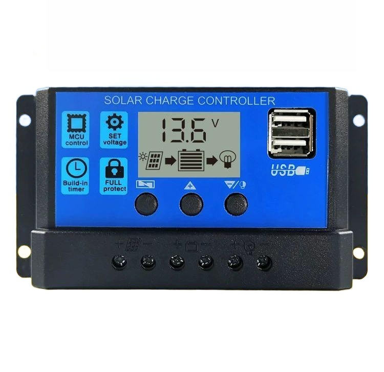 태양광 컨트롤러 충전 태양열 모듈 디스플레이 백라이트 10A 12V/24V - 상품 이미지
