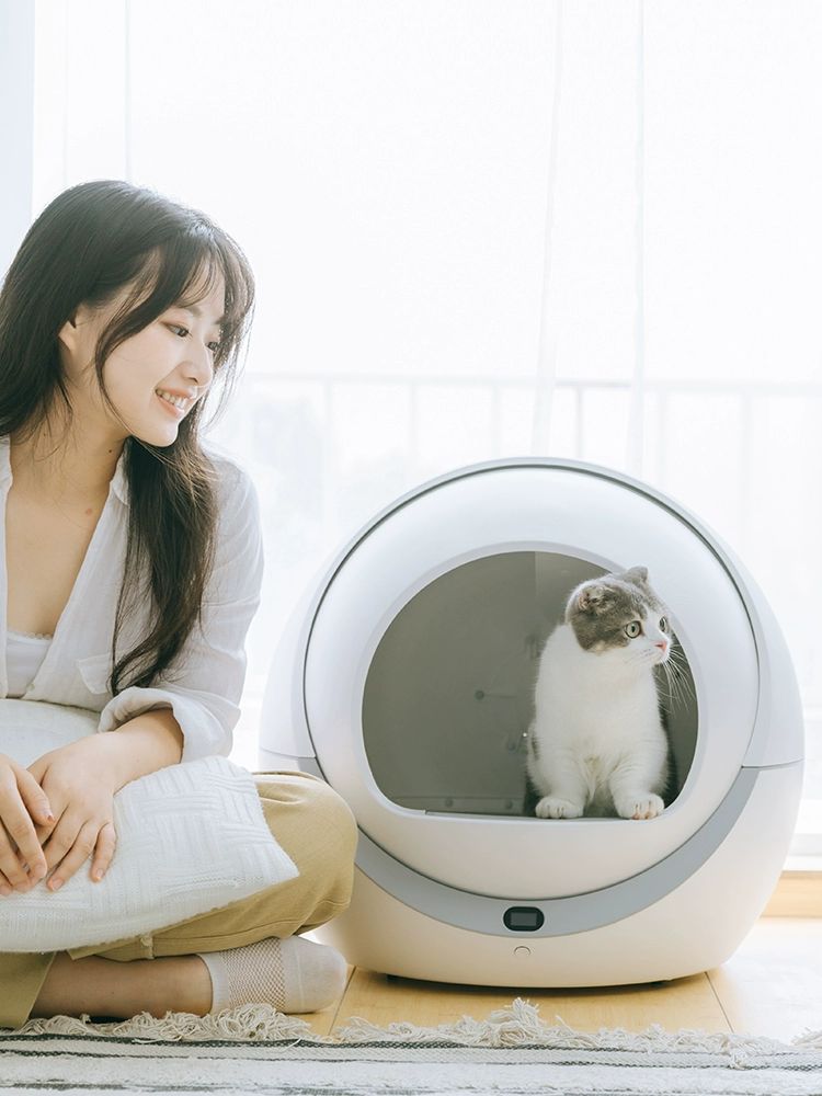 고양이 자동 화장실 대형 밀폐형 모래통 스마트 배변통 샌드함