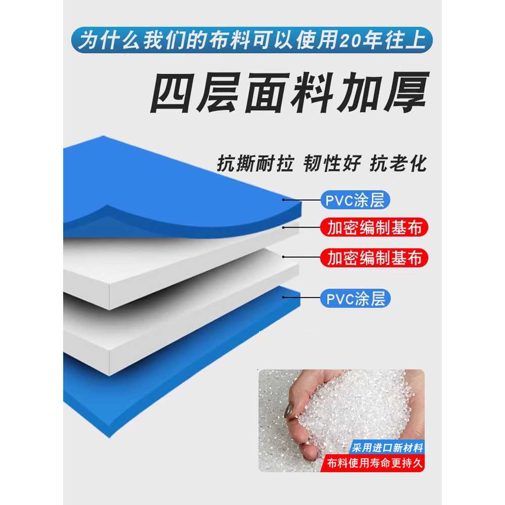 조립식 물탱크 수조 양식장 간이 연못 대용량 물놀이 3x1x0.5m - 상세 이미지 2