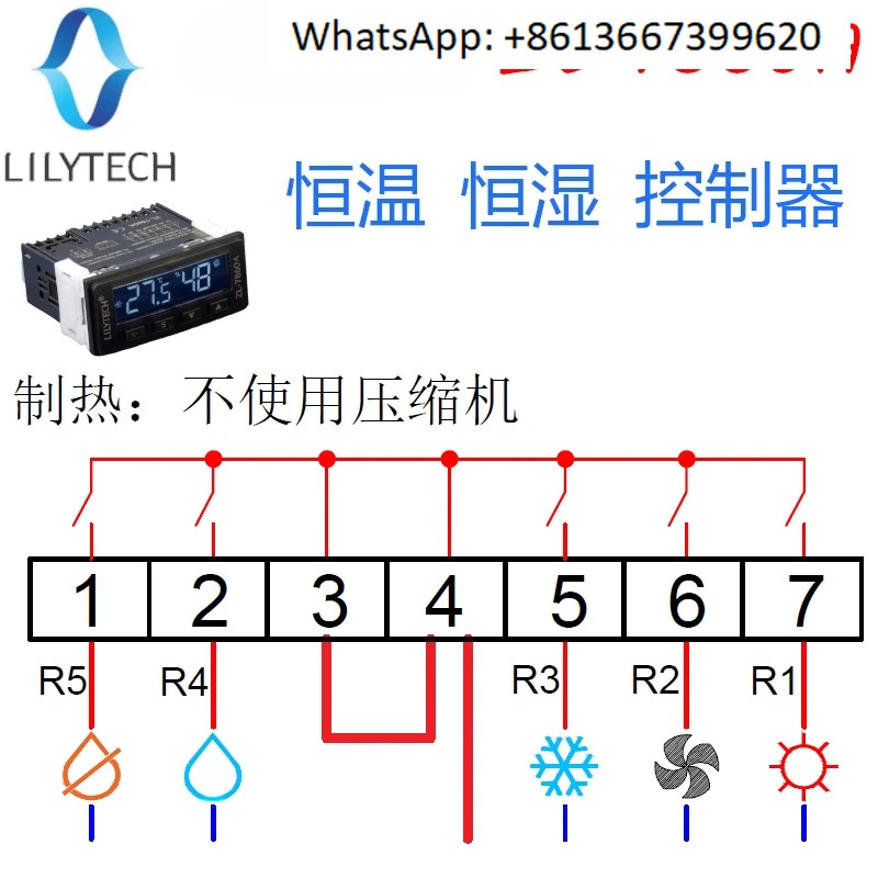 ZL-7860A 항온 항습 컨트롤러 지능형 온도 습도 이제어