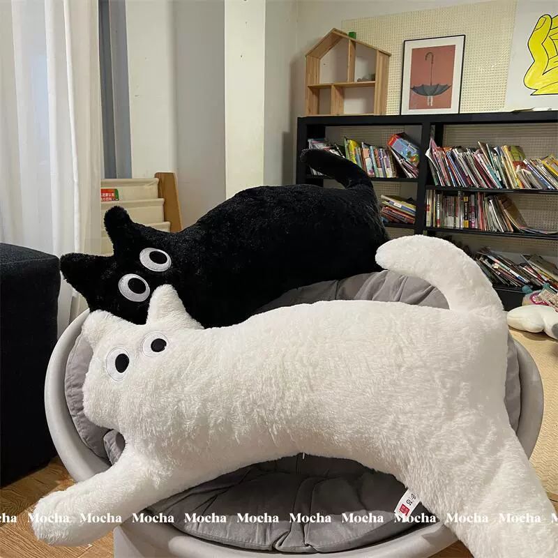 고양이 바디필로우 띠용캣 베개 쿠션 핑크캣 캐릭터 인형