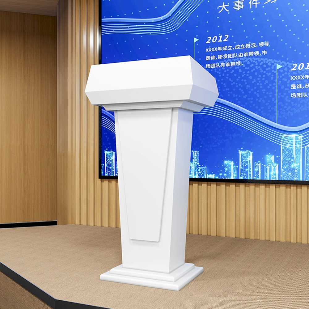 단상 연단 발언대 책상 사회대 세로형 사회자 프런트 블랙 이미지 7