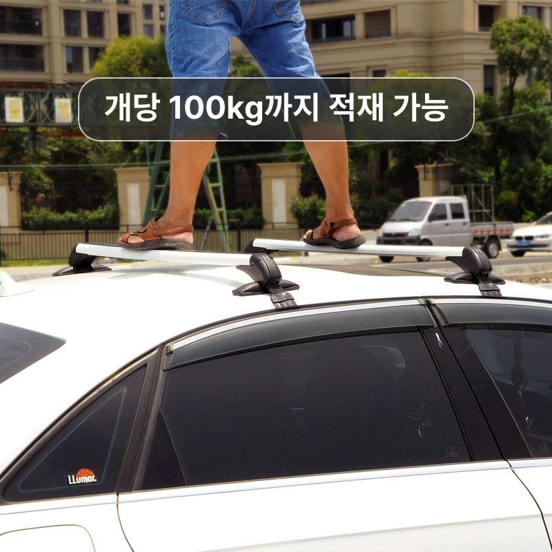 K5 가로바 수하물 코란도스포츠 실버 Shiturui 실버 D 82cm92cm 드릴링 불필요 - 상세 이미지 5