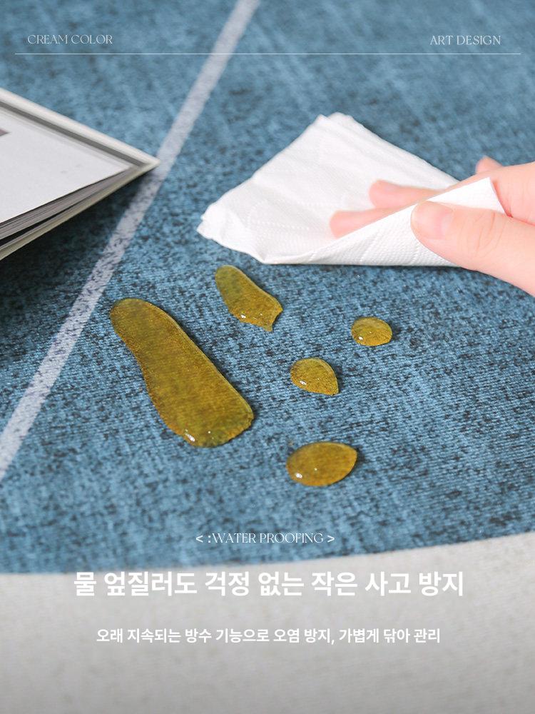 일챠 단모 러그 230cmx160cm 이카페트 거실대형러그 d 스케치 원형 워셔블 매트 - 상세 이미지 4