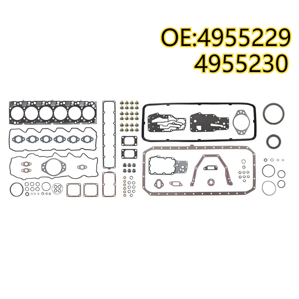 신 4955229 4955230 Cumm 6.7L ISB QSB 상부 하부 정밀 검사 엔진 켓 세트
