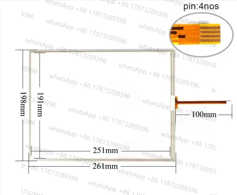 KDT-7250 터치 스크린 유리 패널 디지타이저KDT-7250 KDT7250 KDT 7250 터치스크린 패널용