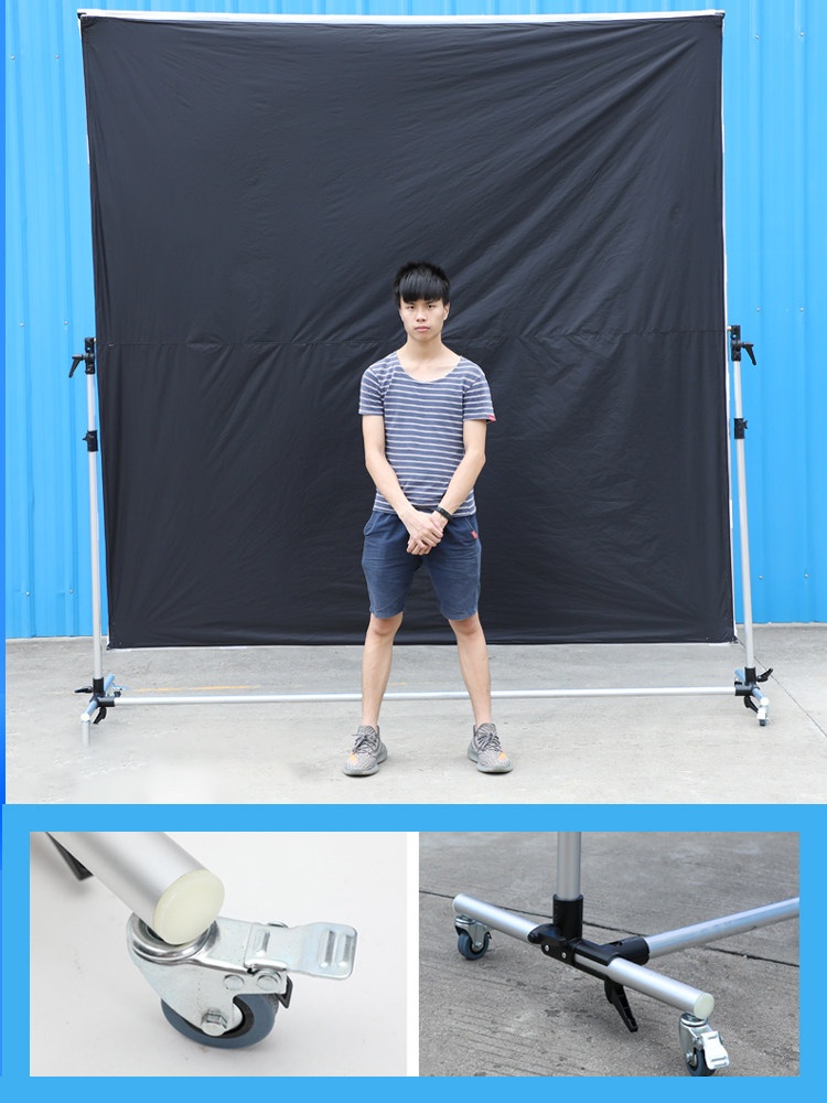 스튜디오 촬영용 배경천 반사판 라이트 스탠드 확산판 암막 빛차단 스크린 150x200mm 단면 소프트 스크린 - 상세 이미지 2
