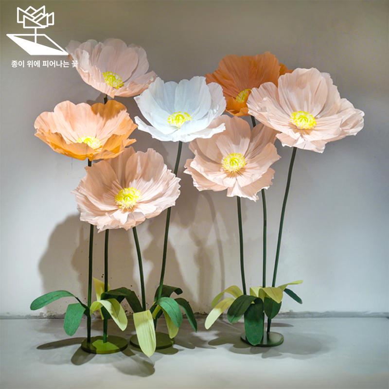 종이꽃 장식 촬영 소품 자이언트플라워 DIY 대형 웨딩 패키지 1 메인 이미지 7개 세트 - 상세 이미지 4