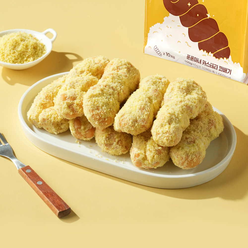 푼푼마녀 우리밀 카스테라 꽈배기 10p 이미지 3