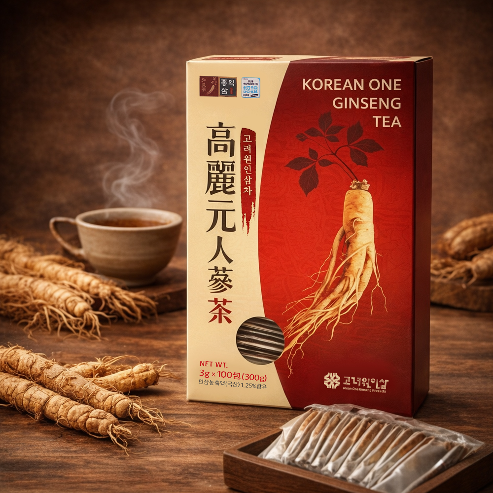 고려원 인삼차 100T X 2개 전통차 국산 과립 사무실 탕비실 거래처 명절선물 인삼제조 최신제조 - 상세 이미지 2