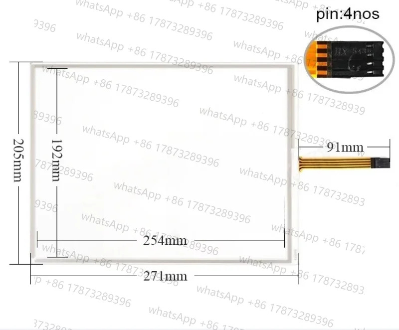 터치트로닉 TT-1215-AGH-4W-T1 REV A MD110516 터치스크린터치 스크린 유리 패널 디지타이저