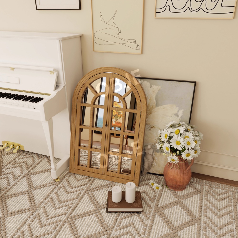 원목 모형 창문 인테리어 빈티지 벽장식 프레임 창문틀 앤틱 장식 발코니 - 상세 이미지 4