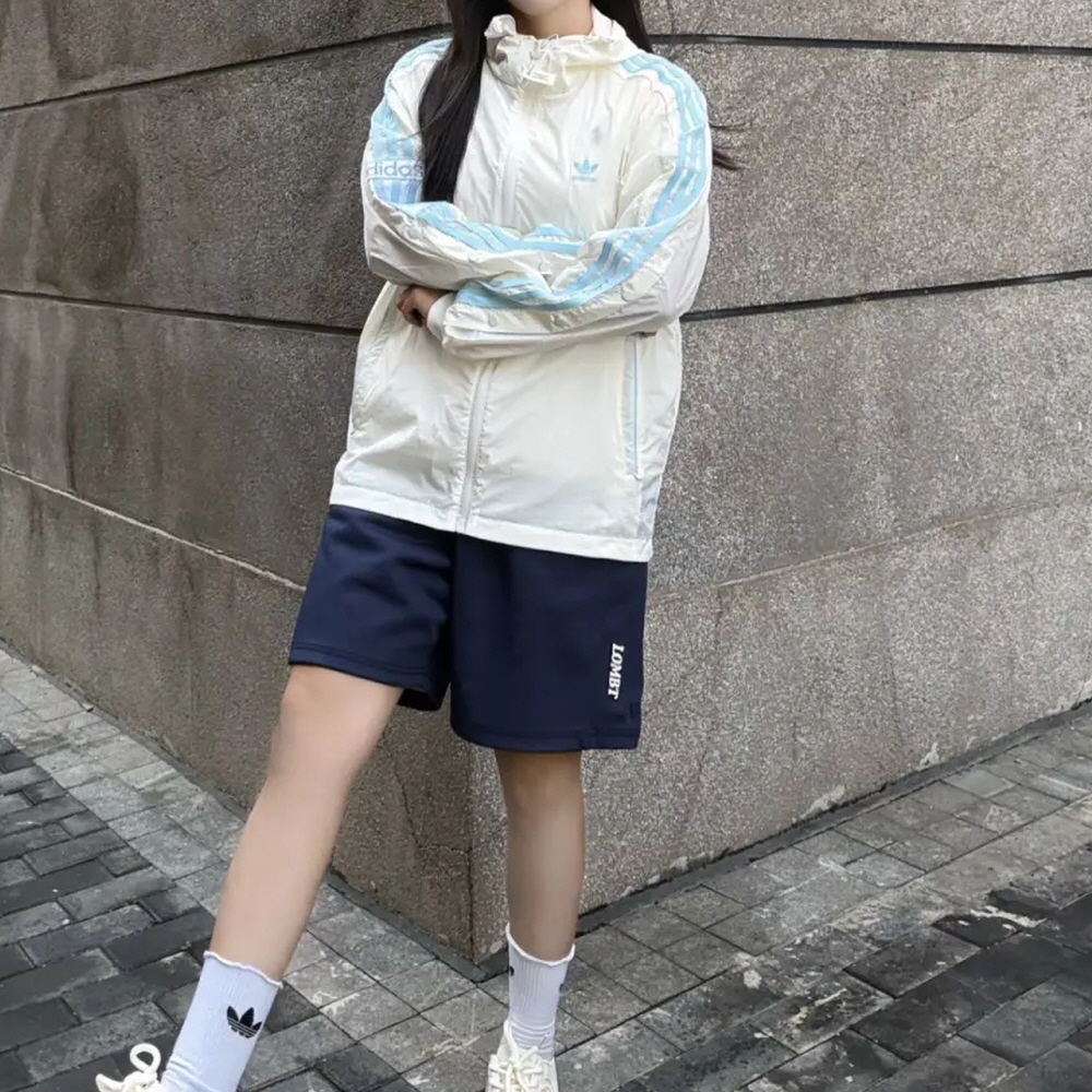 아디다스 아디브레이크 여성 후드 바람막이 집업 자켓 화이트 JI7474 - 상세 이미지 2