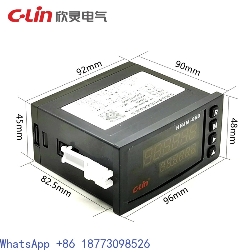 HHJM-96B 220V DC24V 이행 디지털 가역 카운터 미터 2채널 NPN/PNP