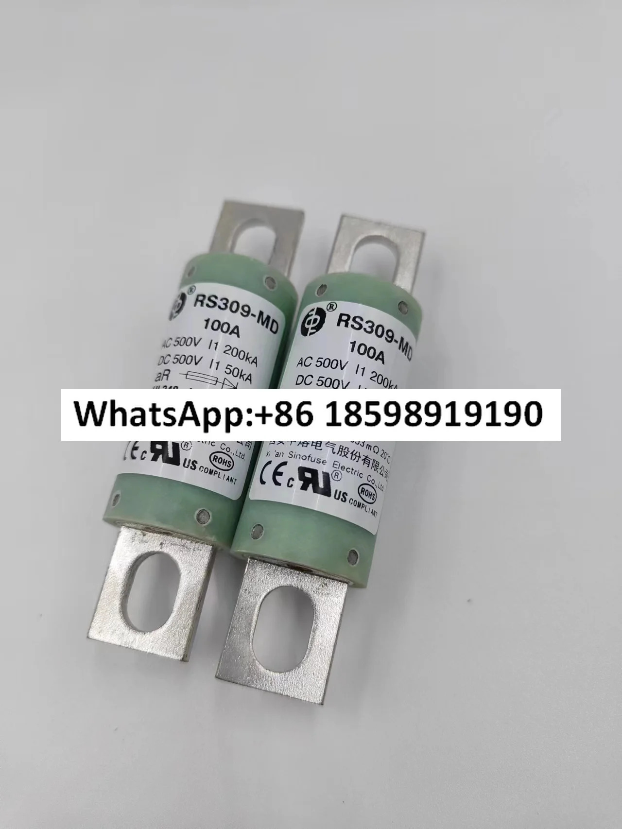 전기 퓨즈 RS309 MD 100 150A 고전압 녹색 튜브 DC 신에너지 500V