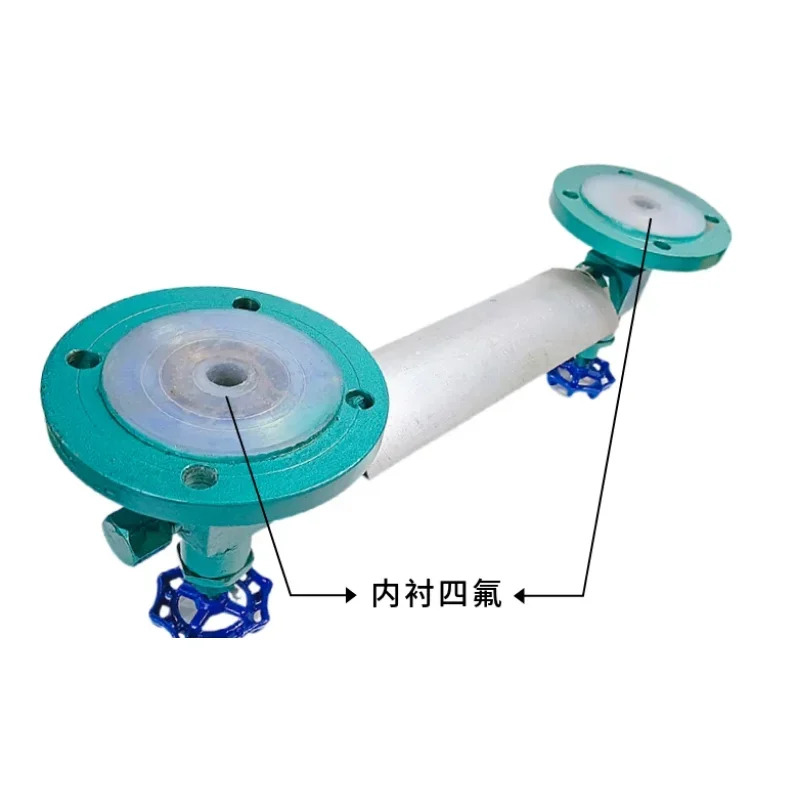 PTFE 카본 스틸 플랜지 코크 / 레벨 미터 앵글 밸브 유리관 내식성