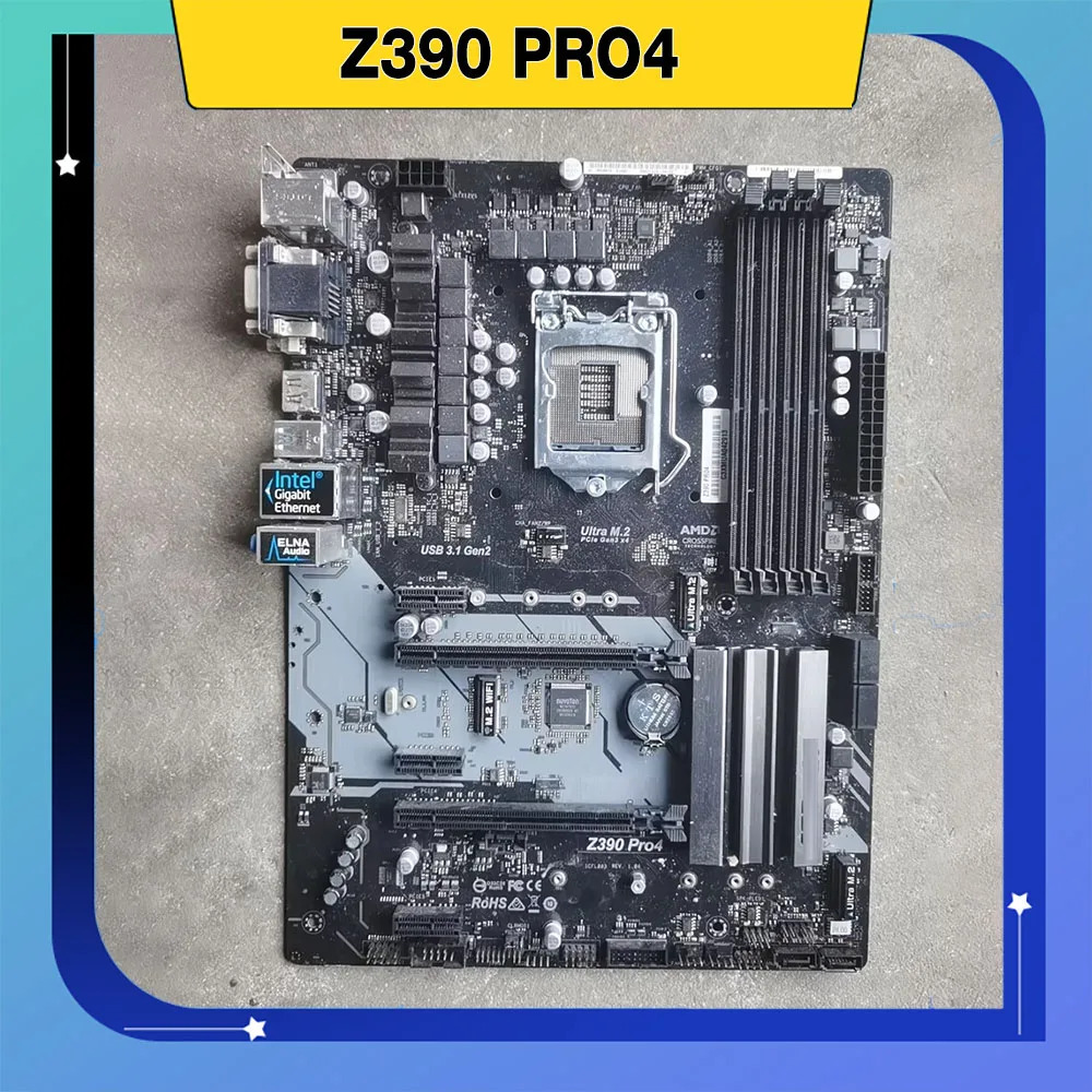 A-S-R-O-C-K Z390 PRO4 1151 DDR4 데스크탑 마더보드용